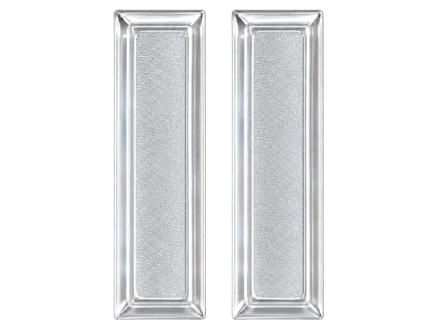 Pair of see-through glass grips handles for sliding glass reptile enclosure doors