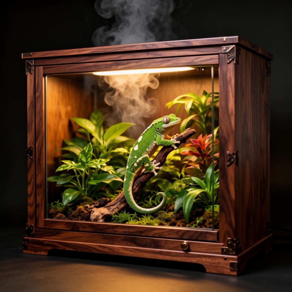 Augustus premium wood reptile enclosure with furniture-grade finish